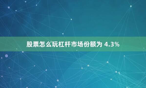 股票怎么玩杠杆市场份额为 4.3%