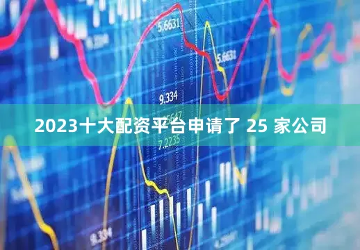 2023十大配资平台申请了 25 家公司